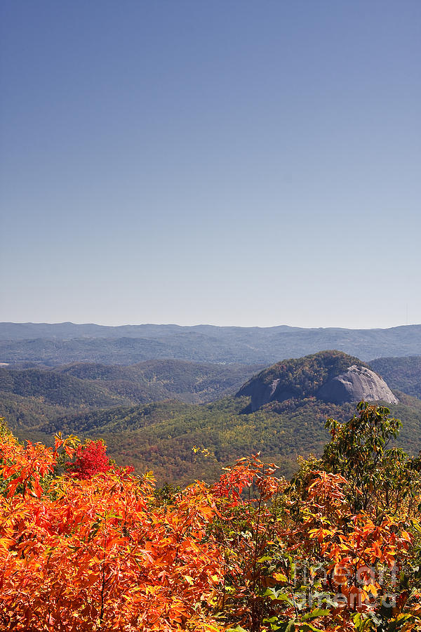 Looking Glass Rock In North Carolina Photograph