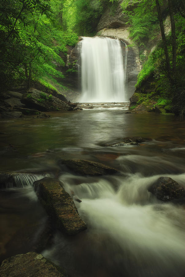 Looking Glass Waterfall in Colour Photograph by Photography  By Sai
