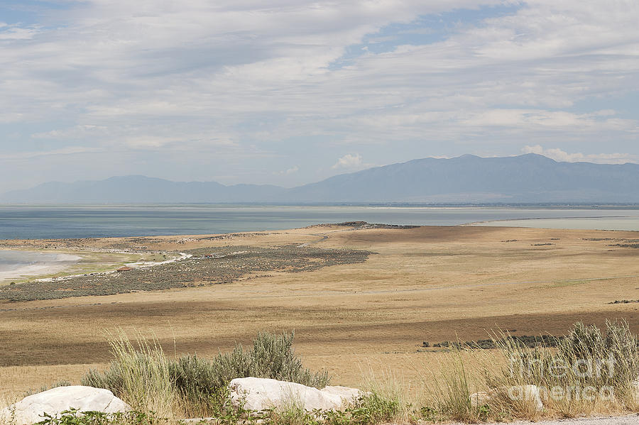 Looking North from Antelope Island Photograph by Belinda Greb