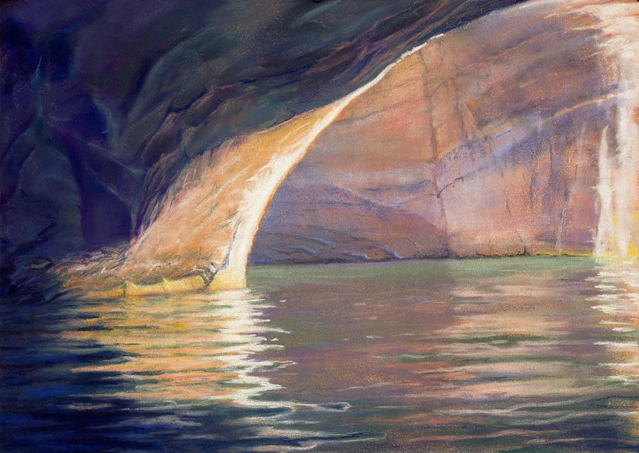 Looking Out Lake Powell Painting by Marjie Eakin-Petty