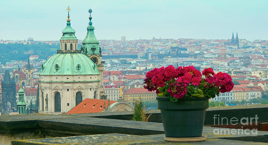 Looking Over Prague Photograph by Ann Horn