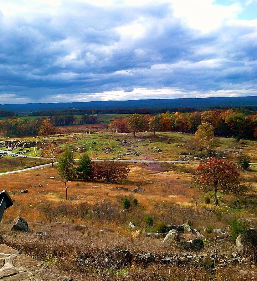 Gettysburg National Park Photograph - Looking Over The Gettysburg Battlefield by Chris W Photography AKA Christian Wilson