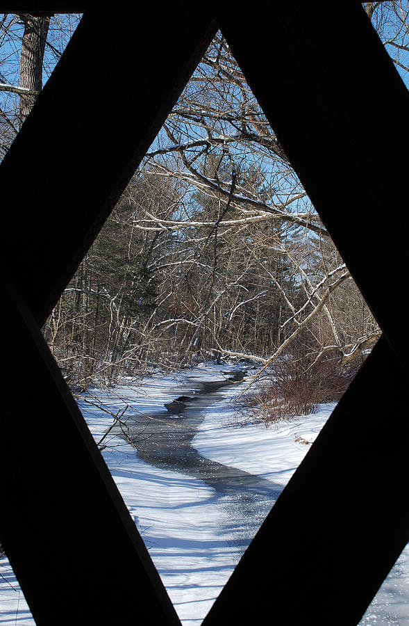 LOOKING THROUGH THE COVERED BRIDGE No. 2 Photograph by Janice Adomeit