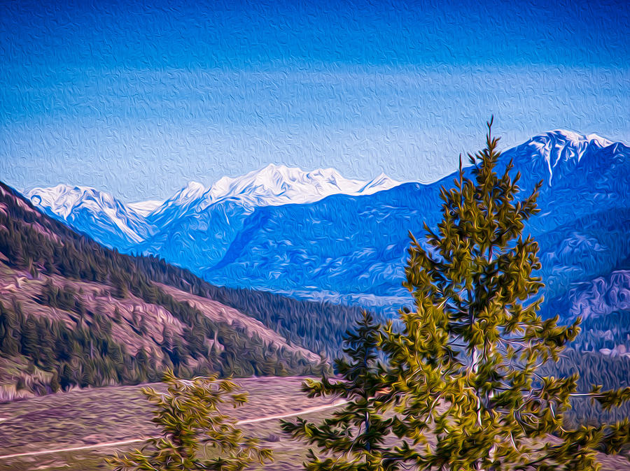 Abstract Photograph - Looking To Mazama from Sun Mountain by Omaste Witkowski