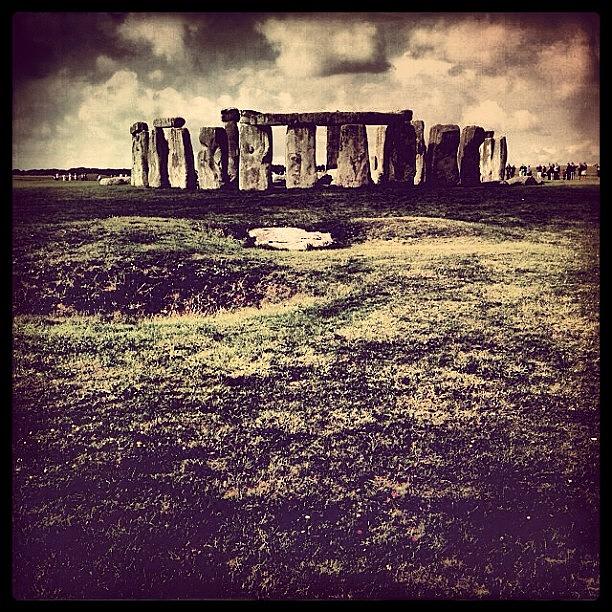 Stonehenge Photograph - Looking Towards #hipstamatic #stonehenge by Mary Ann Reilly