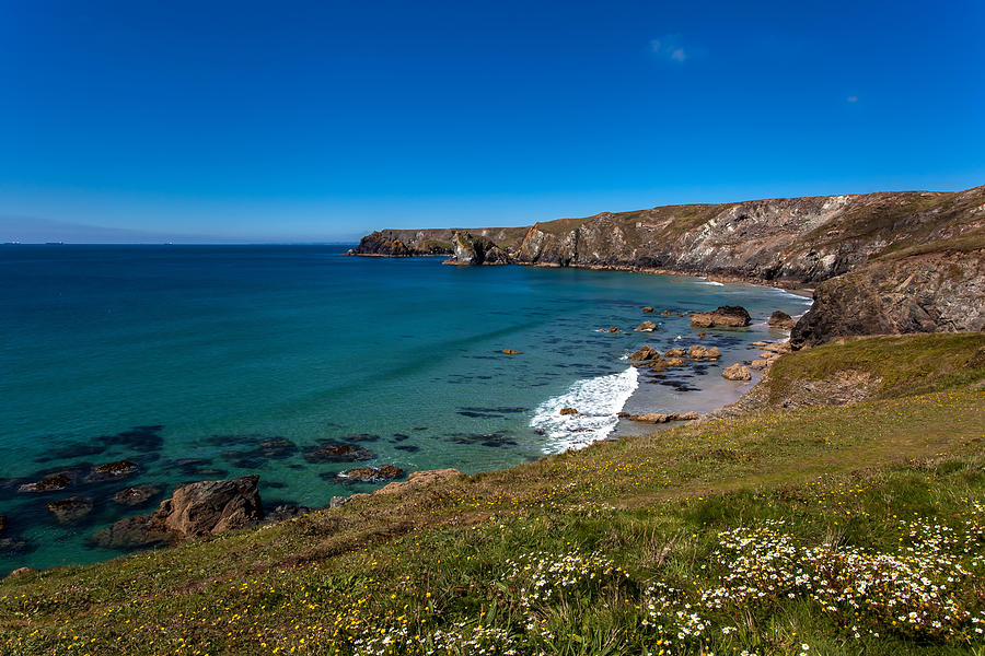 Looking towards Predannack Head Photograph by Stuart Gennery - Pixels