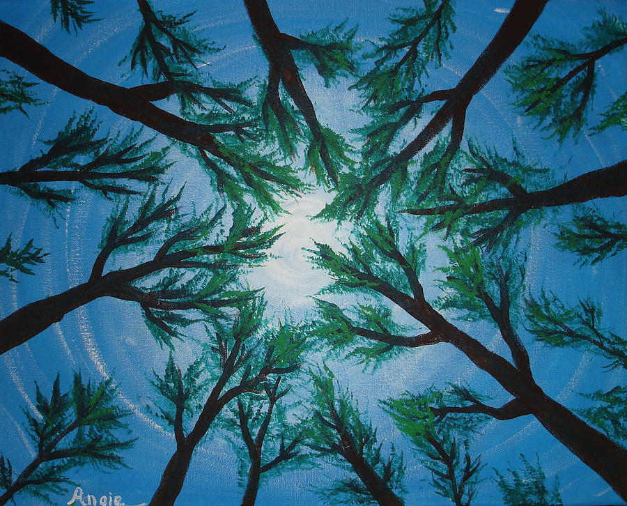 Looking Up Painting by Angie Butler