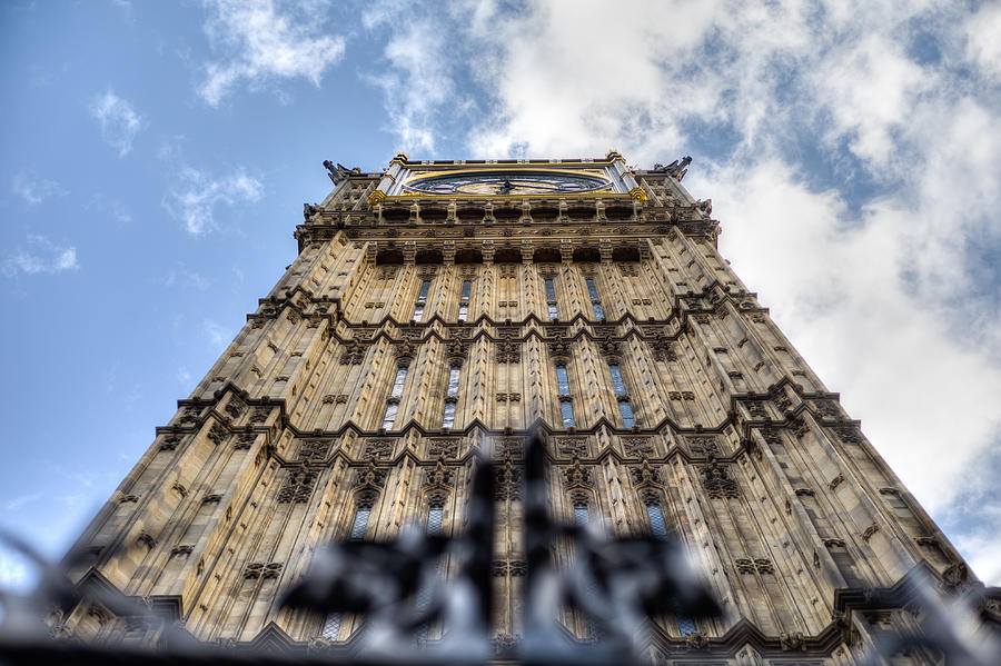 Architecture Photograph - Looking Up At Big Ben by Chris Blake