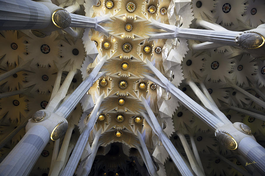 Looking Up At The Sagrada Familia In Barcelona Photograph by Madeline Ellis