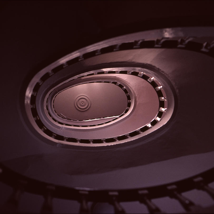 Spiral Stair Photograph - Looking Up Spiral Stair 2 by David Hohmann