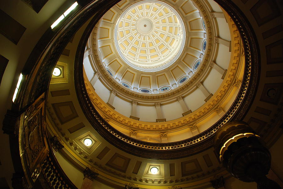 Looking up the Capitol Dome - Denver Photograph by Dany Lison