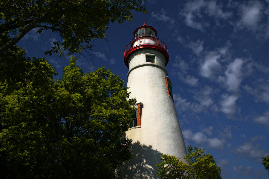 Looking Up To Marblehead Light Photograph by Richard Gregurich