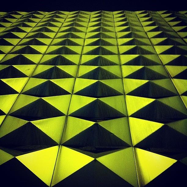 Abstract Photograph - #lookingup #iron #triangle #tiles by Reginald Doms