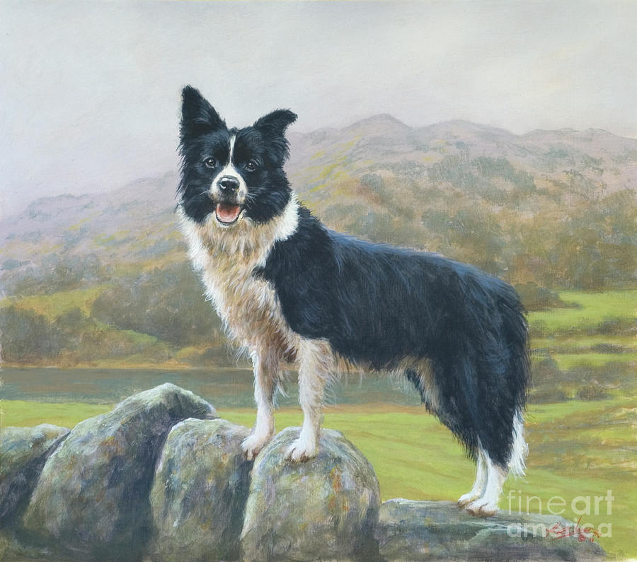 Dog Painting - Lookout by John Silver
