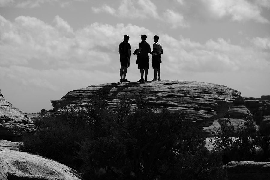 Black And White Photograph - Lookout Rock by Aidan Moran