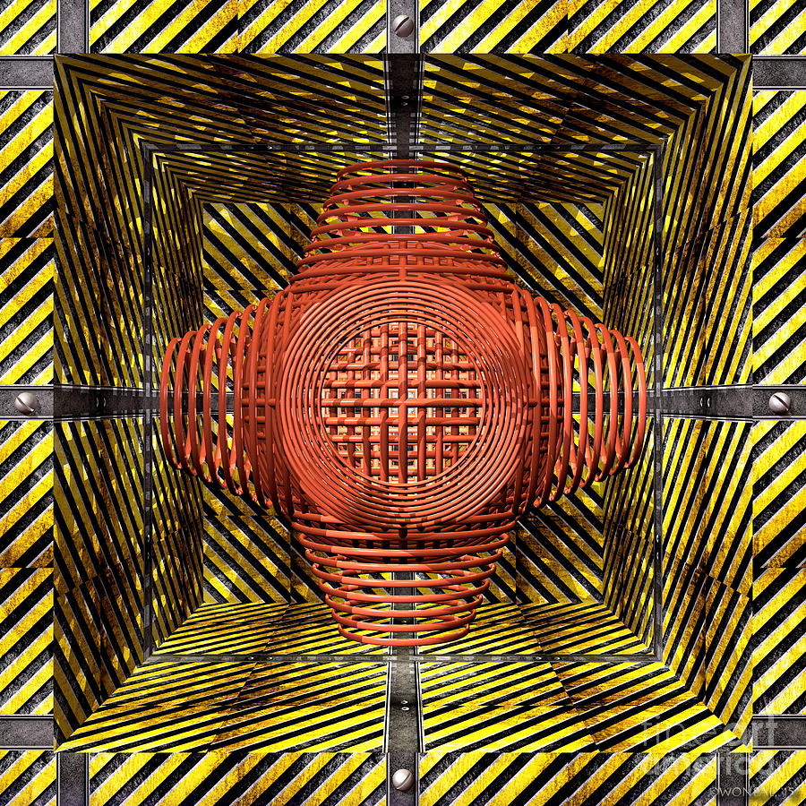 Inspirational Digital Art - Loom In A Hazard Box by Walter Neal