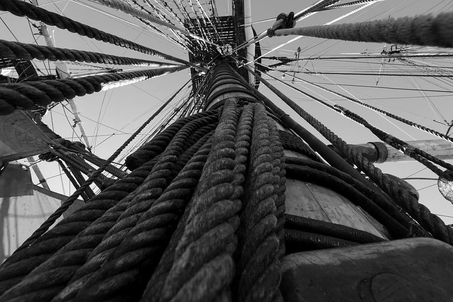 Looming mast on a tall ship Photograph by Ulrich Kunst And Bettina Scheidulin
