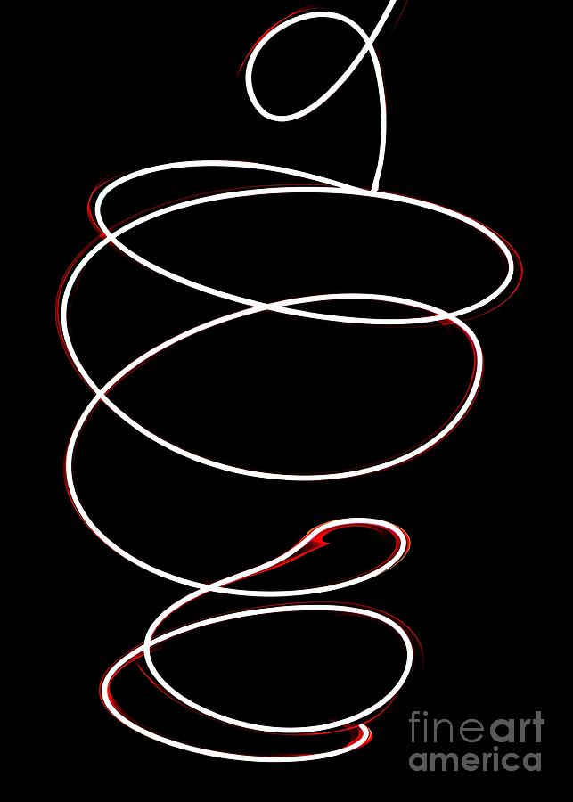 Abstract Digital Art - Loop De Loop by Renee Trenholm