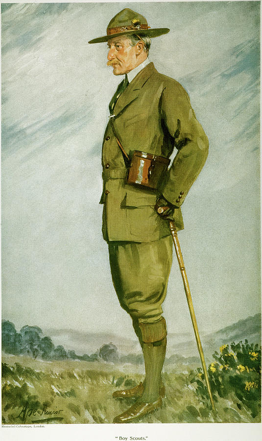 Lord Baden-Powell Drawing by Granger