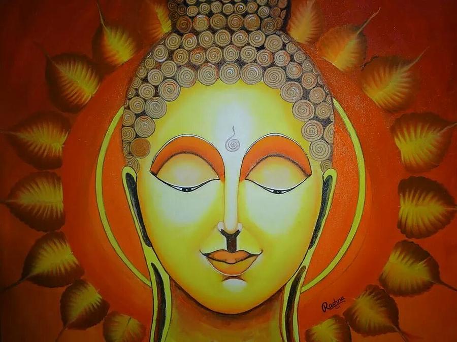 Lord Buddha Painting by Rachna Chaturvedi | Fine Art America