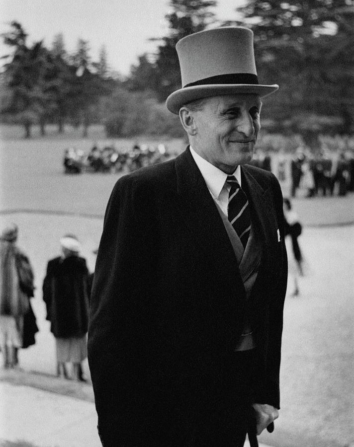 Lord Burghley Wearing A Suit And Top Hat Photograph by Toni Frissell