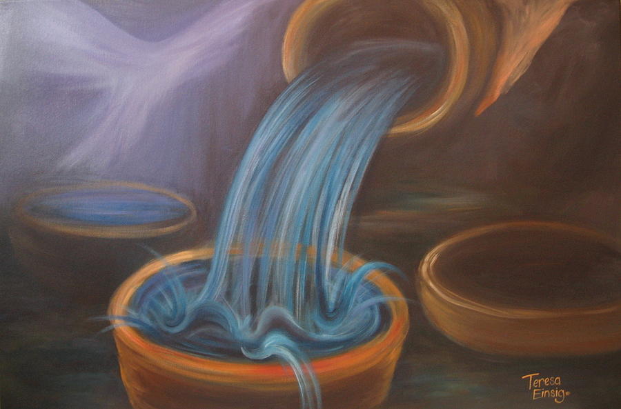 Lord Fill Our Empty Bowls Painting by Teresa Einsig - Pixels