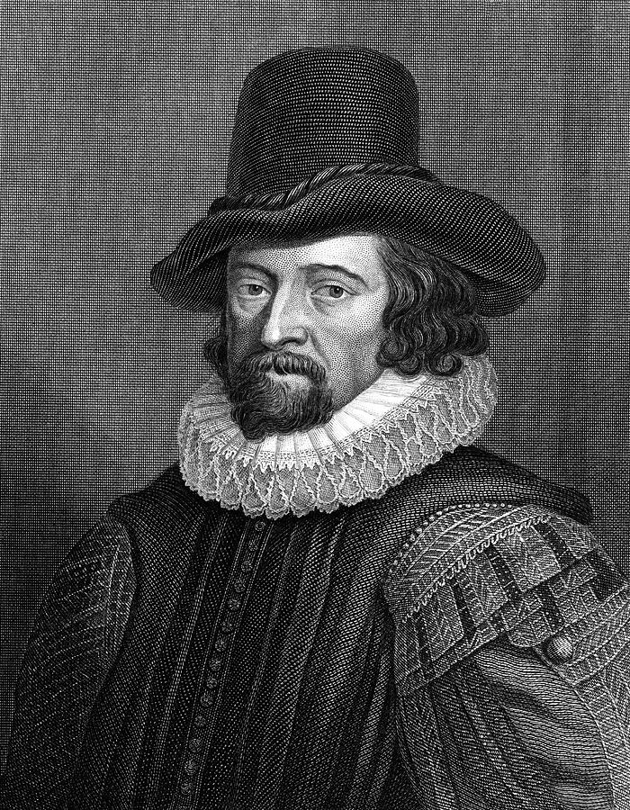 Hat Drawing - Lord Francis Bacon Viscount St Albans by Mary Evans Picture Library