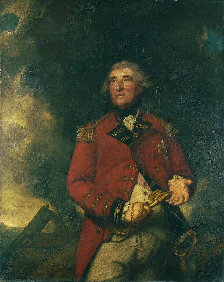 Lord Heathfield of Gibraltar Painting by Sir Joshua Reynolds