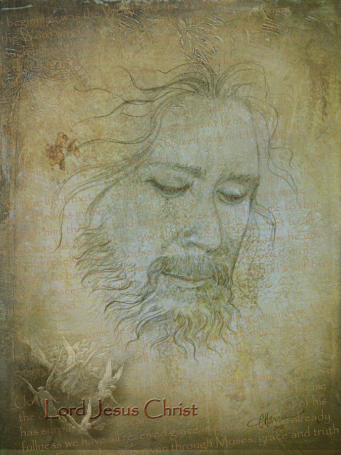 Lord Jesus Christ Drawing by Cindy Collier Harris