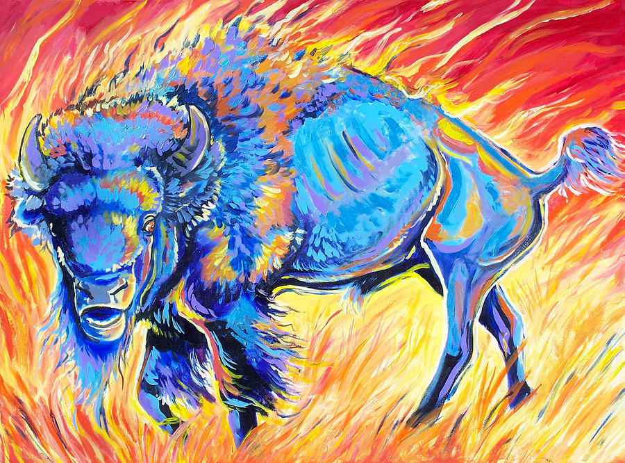 Lord Of The Prairie Painting by Jenn Cunningham