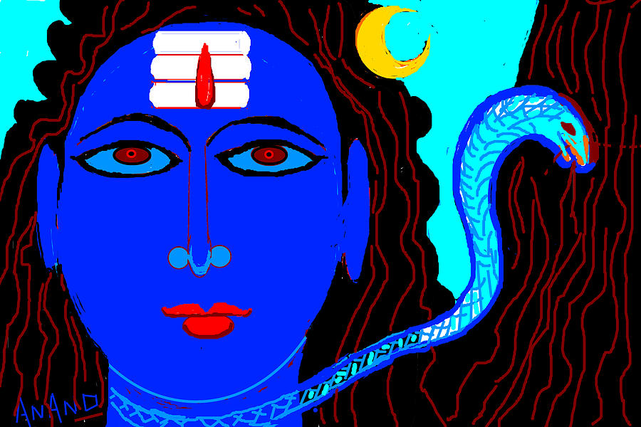 Lord Shiva-2 Digital Art by Anand Swaroop Manchiraju