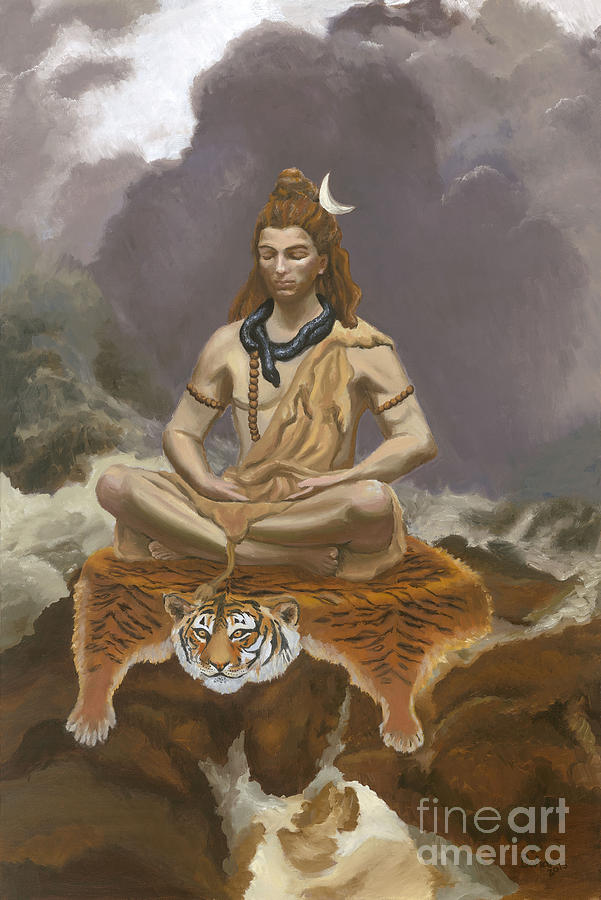 Acrylic painting Lord Shiva and Ganga story painting - YouTube