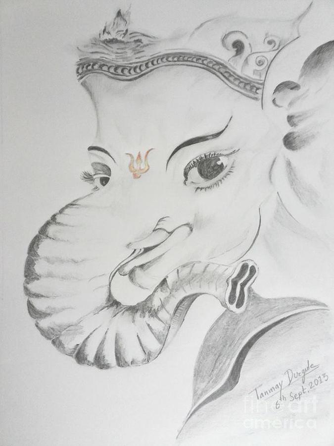My own pencil sketch of lord ganesha.... - Samsung Members