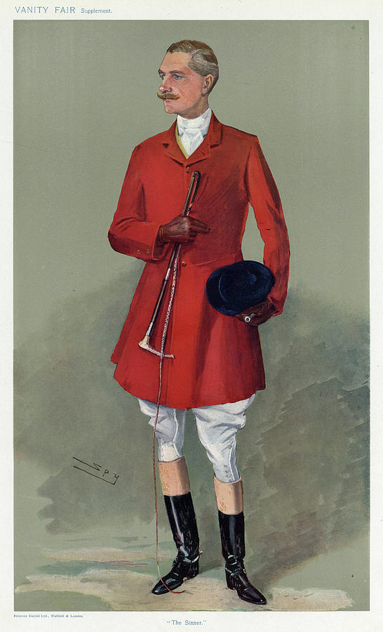 Lord Drawing - Lord Southampton  In His Hunting Gear by Mary Evans Picture Library