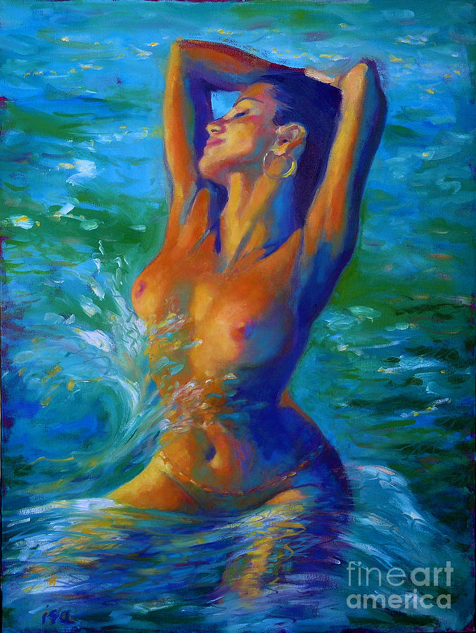 Mermaid Painting - Lorelei by Isa Maria