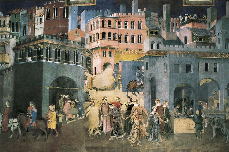 Lorenzetti, Ambrogio 1285-1348 Photograph by Everett - Fine Art America