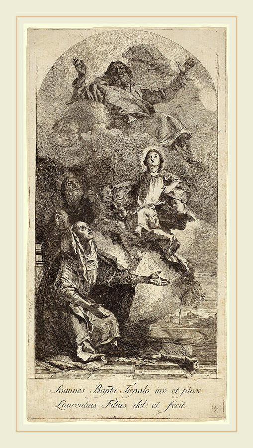 Lorenzo Baldissera Tiepolo After Giovanni Battista Tiepolo Drawing by ...