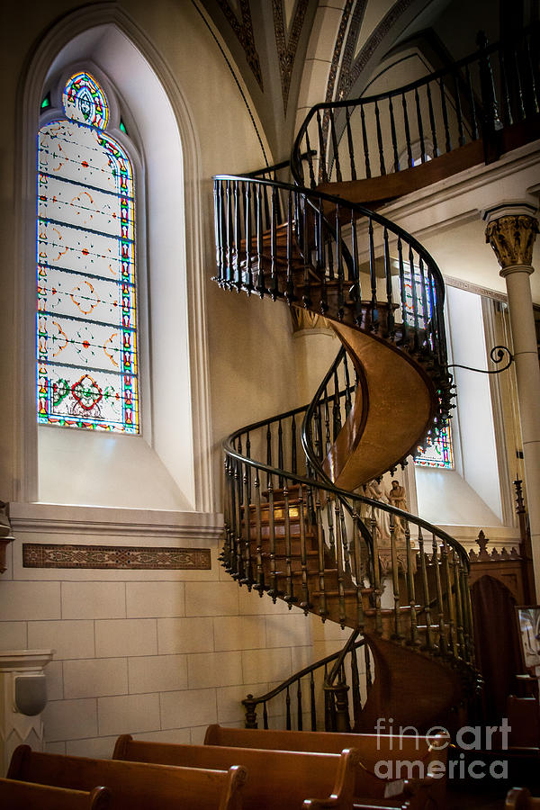 Santa Fe Photograph - Loretto Chapel Staircase by Jim McCain