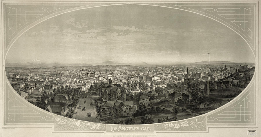 Los Angeles, C1888 Painting by Granger