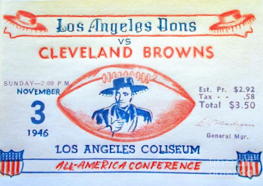 AAFC Program: Cleveland Browns vs. Los Angeles Dons (October 12, 1947)