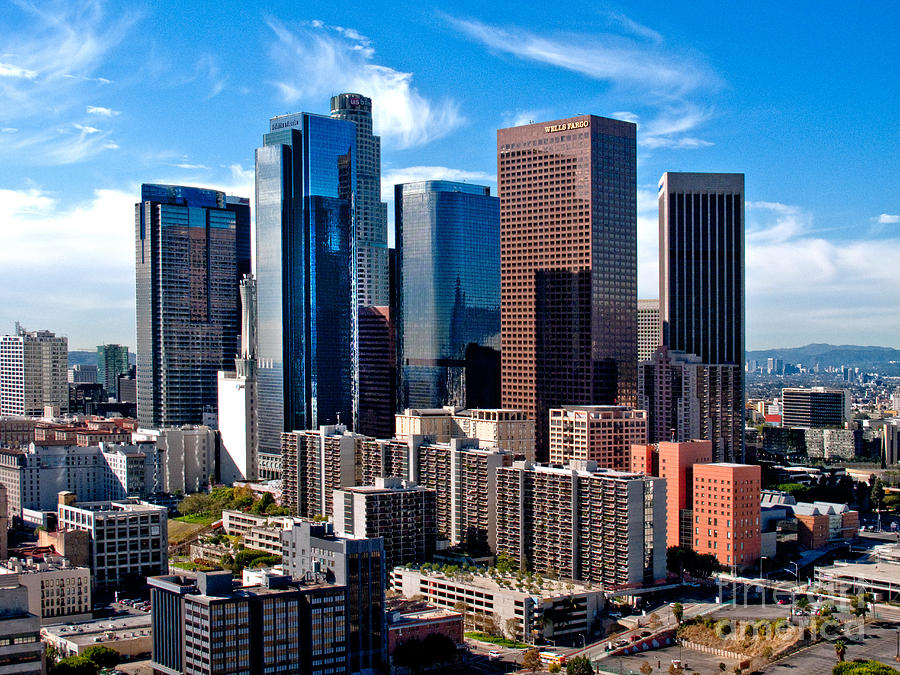 Los Angeles Financial District Photograph by Spencer Grant