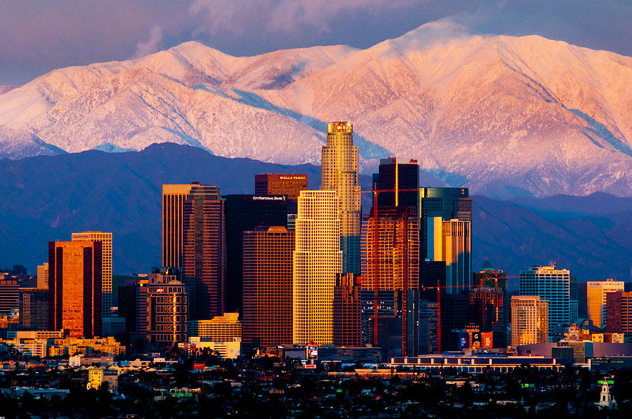 Los Angeles in Winter Photograph by Joe Doherty