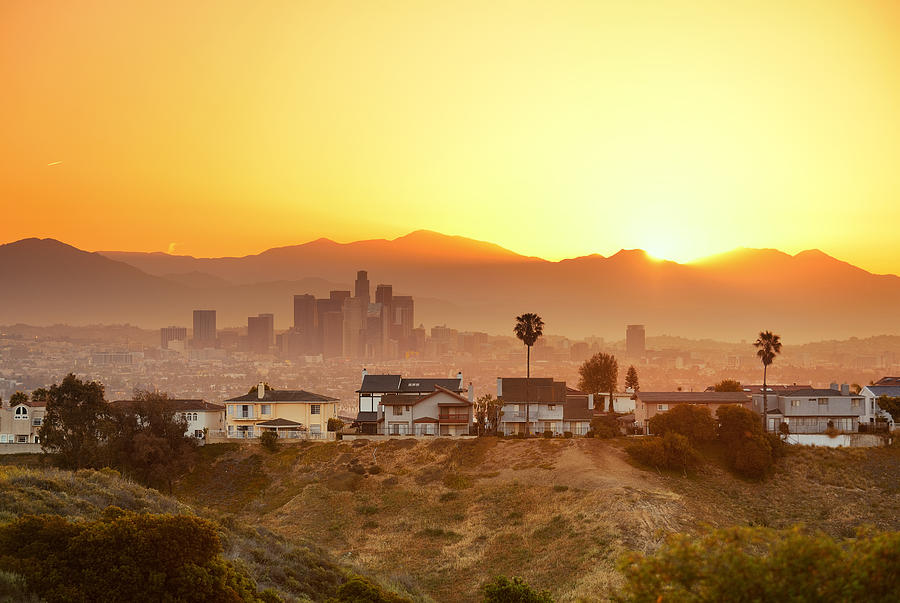 Los Angeles Sunrise Photograph by Songquan Deng