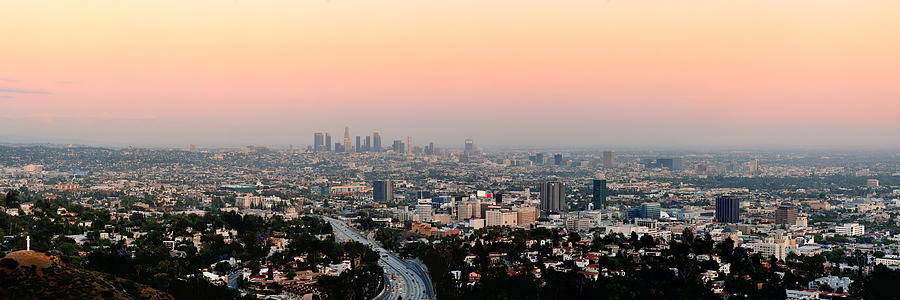 Los Angeles sunset Photograph by Songquan Deng