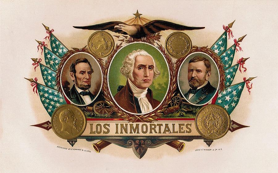 Los Inmortales Cigar Box Label Digital Art by Maciek Froncisz