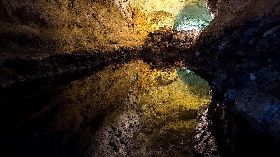 Los Verdes Cave in Volcanic Island of Lanzarote Photograph by Weston Westmoreland