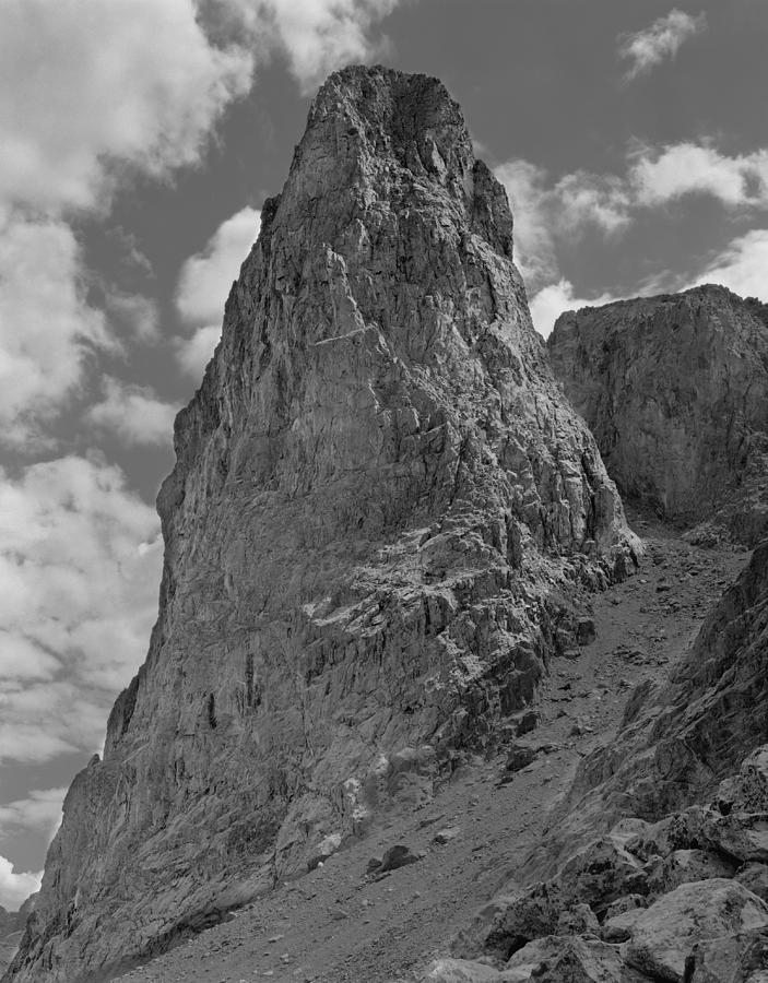 109333-BW-Lost Eagle Pinnacle, Wind Rivers Photograph by Ed  Cooper Photography