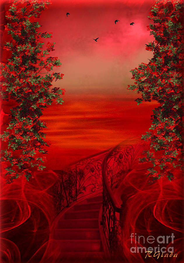Lost in red - surreal art by Giada Rossi Digital Art by Giada Rossi