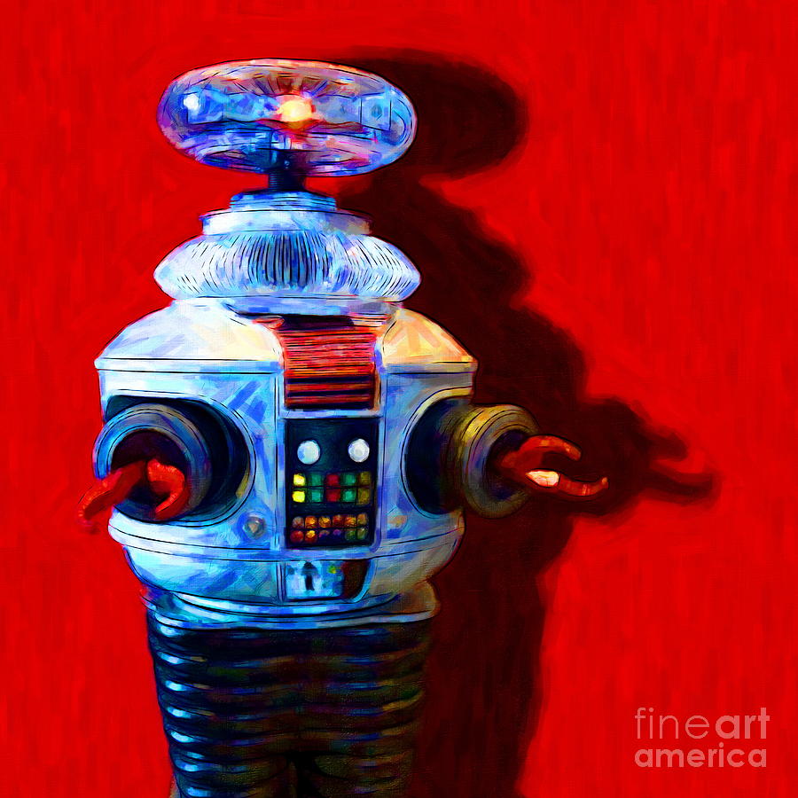Space Photograph - Lost In Space Robot - 20130117 - square by Wingsdomain Art and Photography