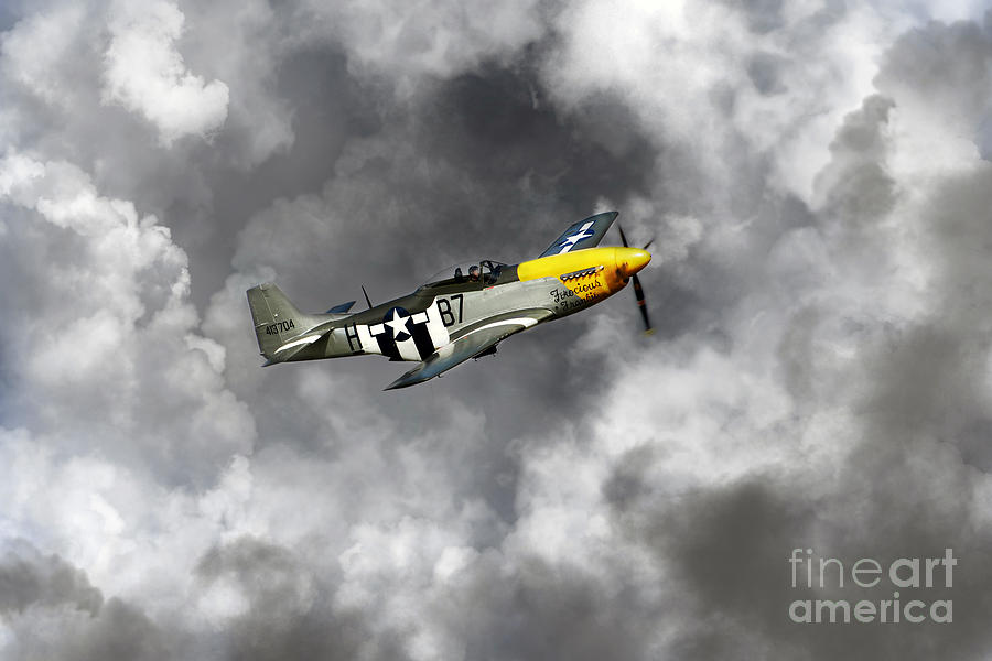 P51 Mustang Digital Art - Lost In The Clouds by Airpower Art